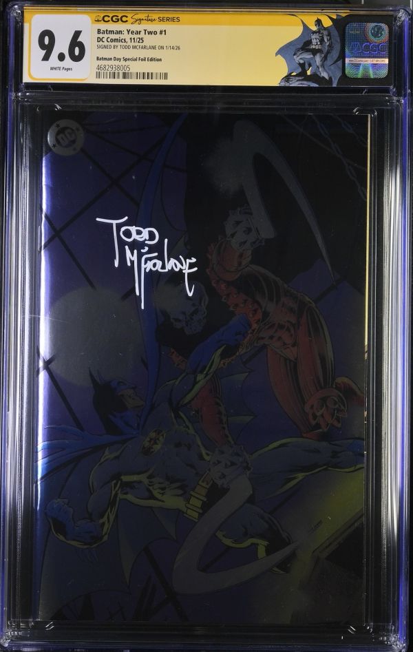 Image for Batman: Year Two #1 CGC 9.6 Signed by Todd McFarlane