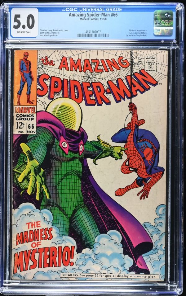 Image for Amazing Spider-Man #66 CGC 5.0