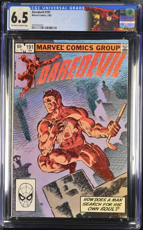 Image for Daredevil #191 CGC 6.5 with RETIRED Daredevil custom label - Final Issue with Frank Miller