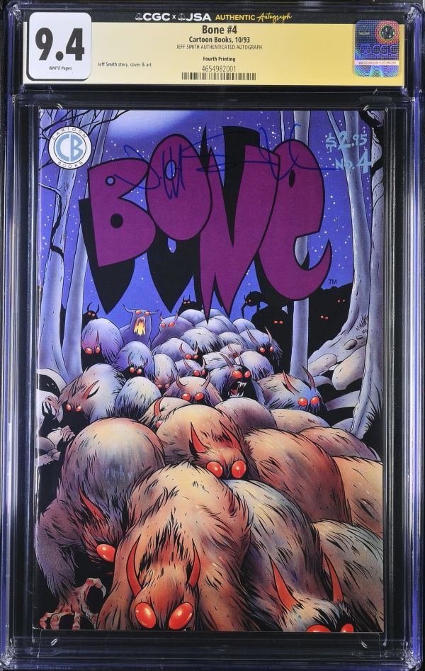 Image for Bone #4 CGC 9.4 Signed by Jeff Smith