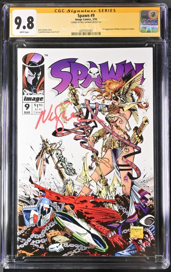 Image for Spawn #9 CGC 9.8 Signed by Neil Gaiman