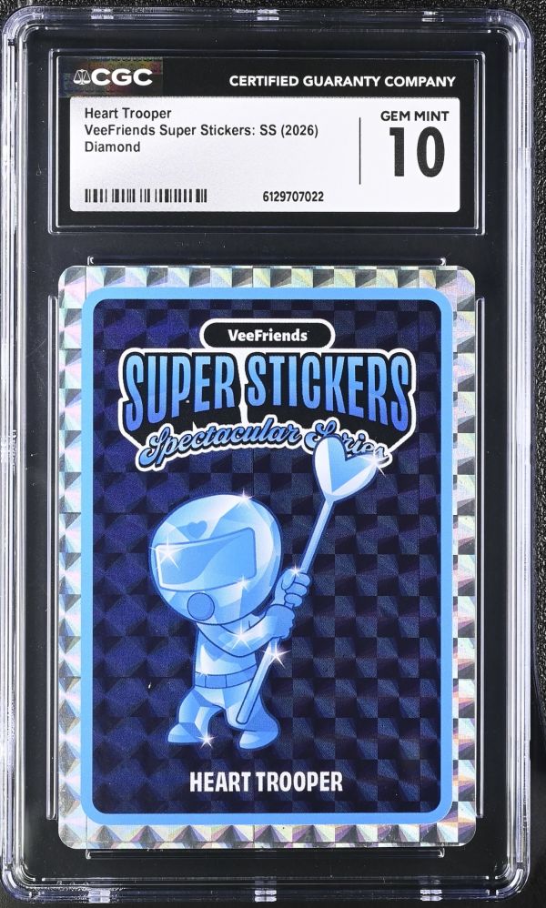 Image for Heart Trooper | VeeFriends Super Stickers: SS | Diamond | CGC GEM MINT 10