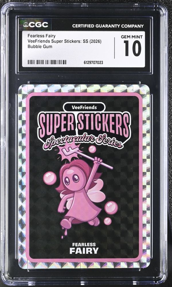 Image for Fearless Fairy | VeeFriends Super Stickers: SS | Bubble Gum | CGC GEM MINT 10