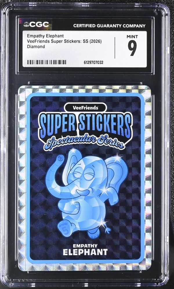 Image for Empathy Elephant | VeeFriends Super Stickers: SS | Diamond | CGC 9