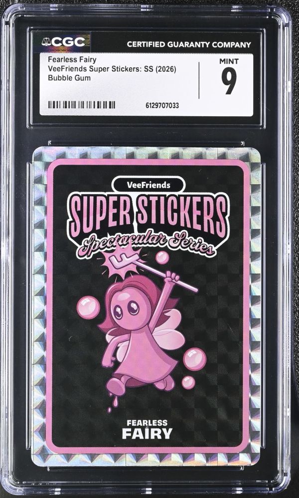 Image for Fearless Fairy | VeeFriends Super Stickers: SS | Bubble Gum | CGC 9