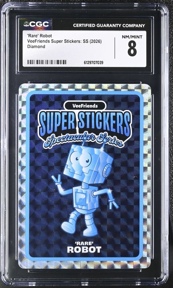 Image for 'Rare' Robot | VeeFriends Super Stickers: SS | Diamond | CGC 8