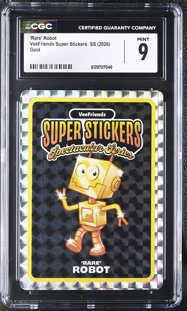 Image for 'Rare' Robot | VeeFriends Super Stickers: SS | Gold | CGC 9