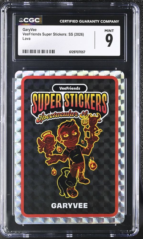 Image for GaryVee | VeeFriends Super Stickers: SS | Lava | CGC 9