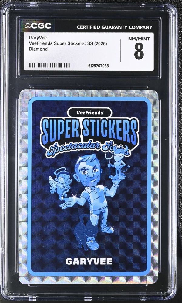 Image for GaryVee | VeeFriends Super Stickers: SS | Diamond | CGC 8