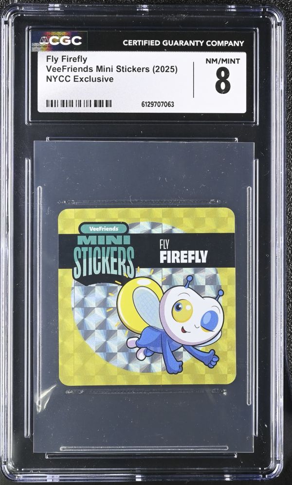 Image for Fly Firefly | VeeFriends Mini Stickers | NYCC Exclusive | CGC 8