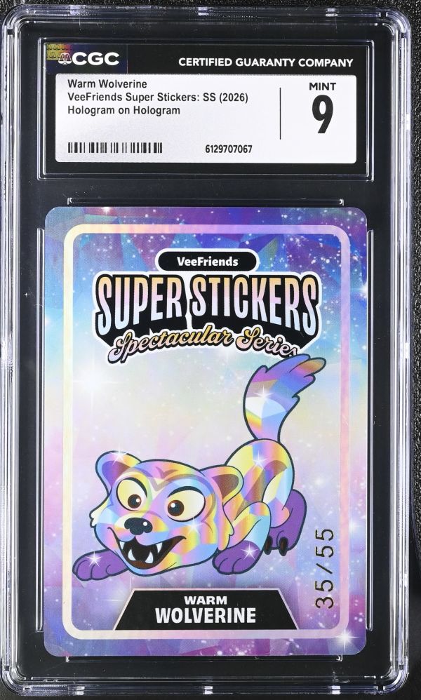 Image for Warm Wolverine | VeeFriends Super Stickers: SS | Hologram on Hologram | CGC 9