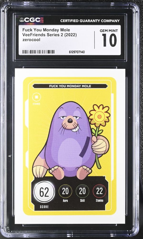 Image for Fuck You Monday Mole | VeeFriends Series 2 | CGC GEM MINT 10