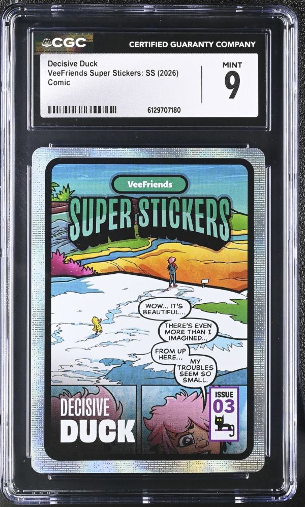 Image for Decisive Duck | VeeFriends Super Stickers: SS | Comic | CGC 9