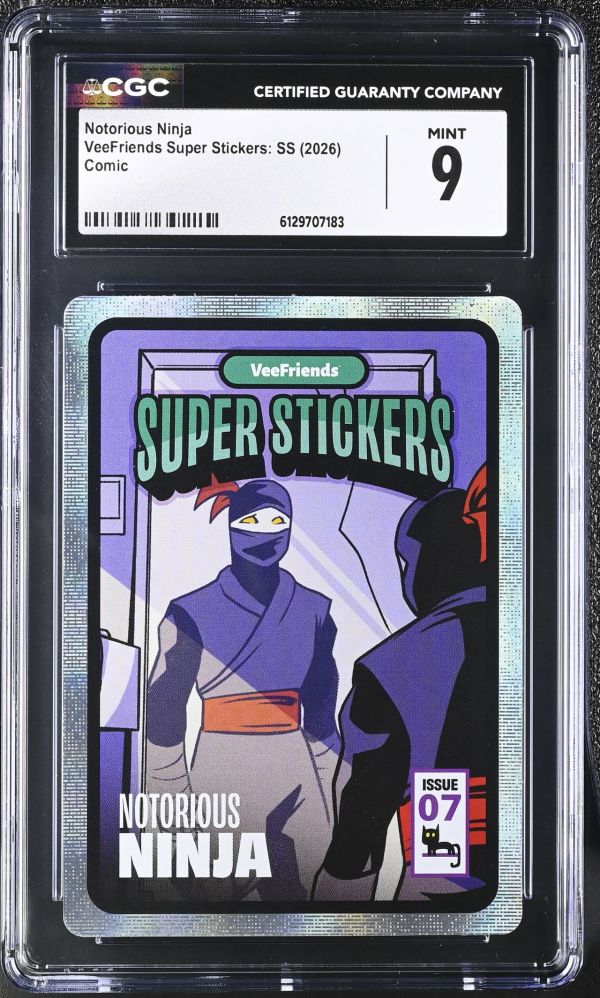 Image for Notorious Ninja | VeeFriends Super Stickers: SS | Comic | CGC 9