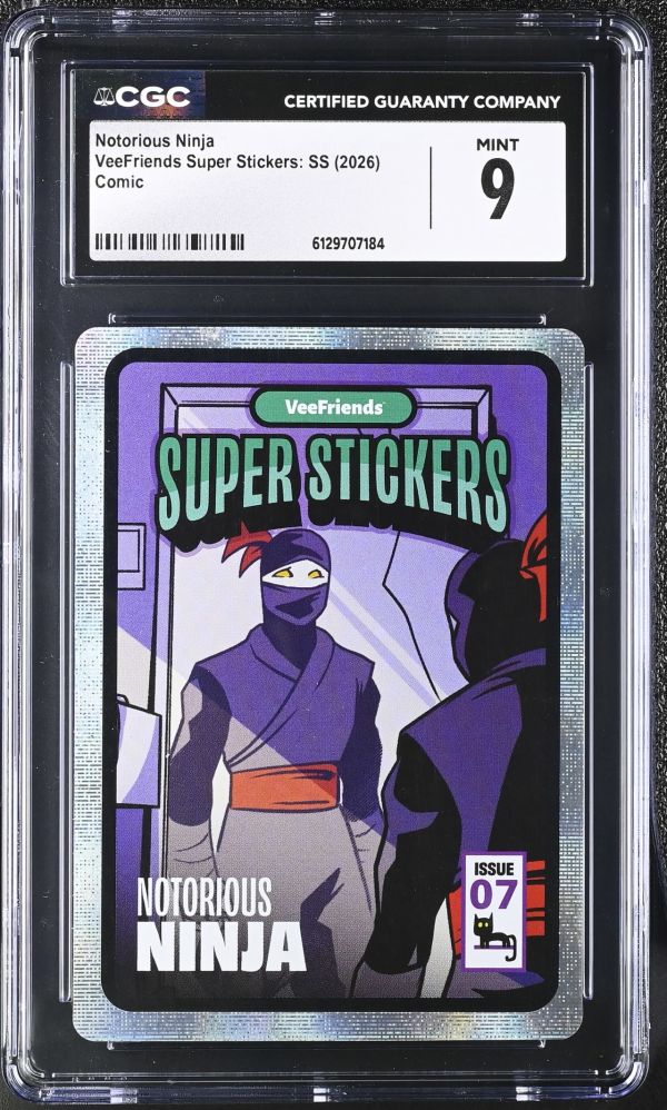 Image for Notorious Ninja | VeeFriends Super Stickers: SS | Comic | CGC 9