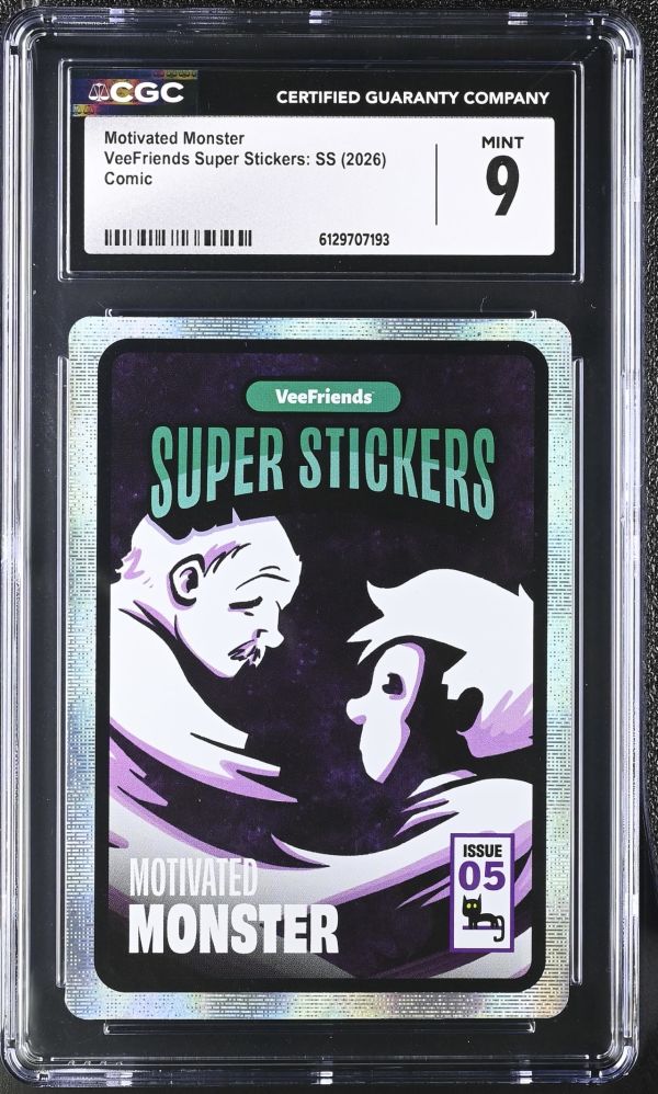 Image for Motivated Monster | VeeFriends Super Stickers: SS | Comic | CGC 9