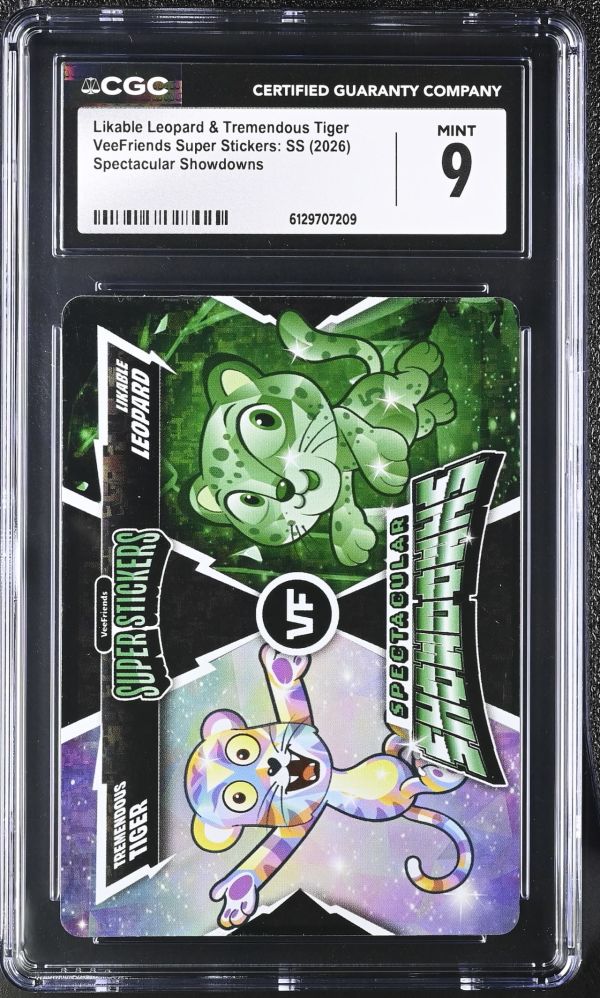 Image for Likable Leopard & Tremendous Tiger | VeeFriends Super Stickers: SS | Spectacular Showdowns | CGC 9
