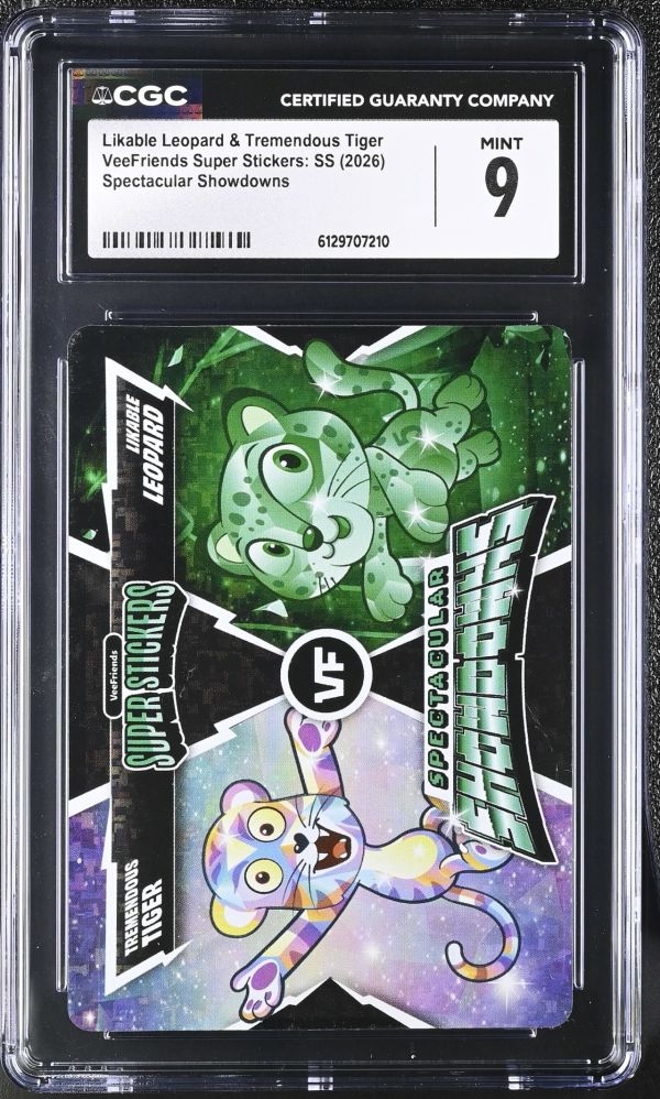 Image for Likable Leopard & Tremendous Tiger | VeeFriends Super Stickers: SS | Spectacular Showdowns | CGC 9