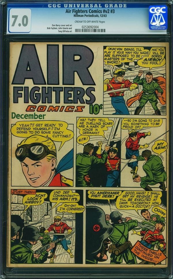 Image for Air Fighters Comics v2 #3  CGC 7.0