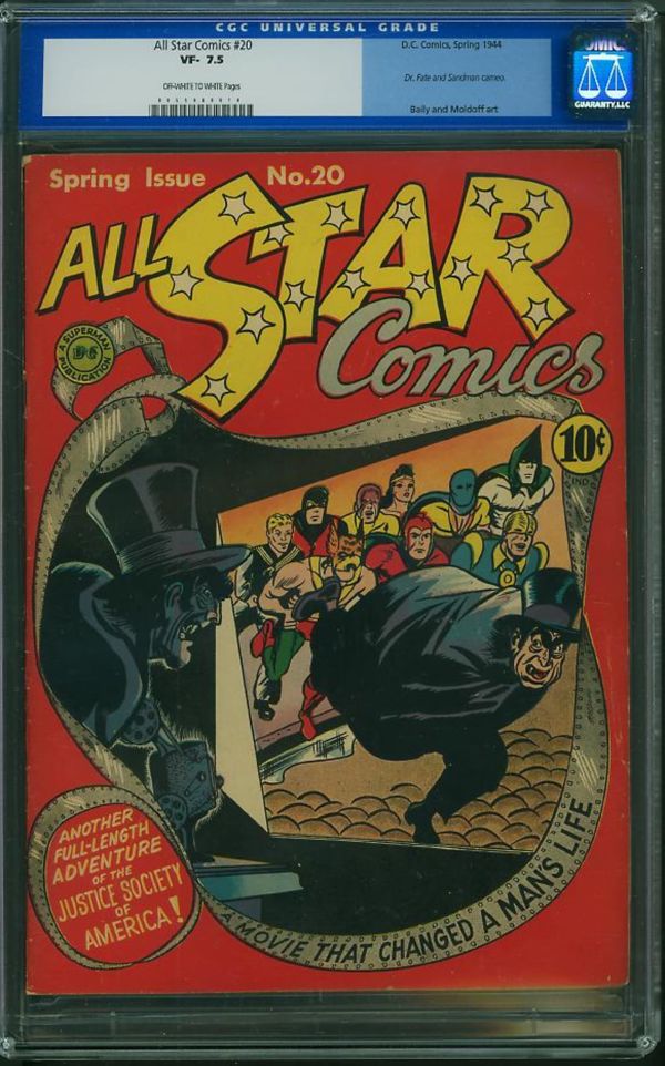 Image for All Star Comics #20 CGC 7.5