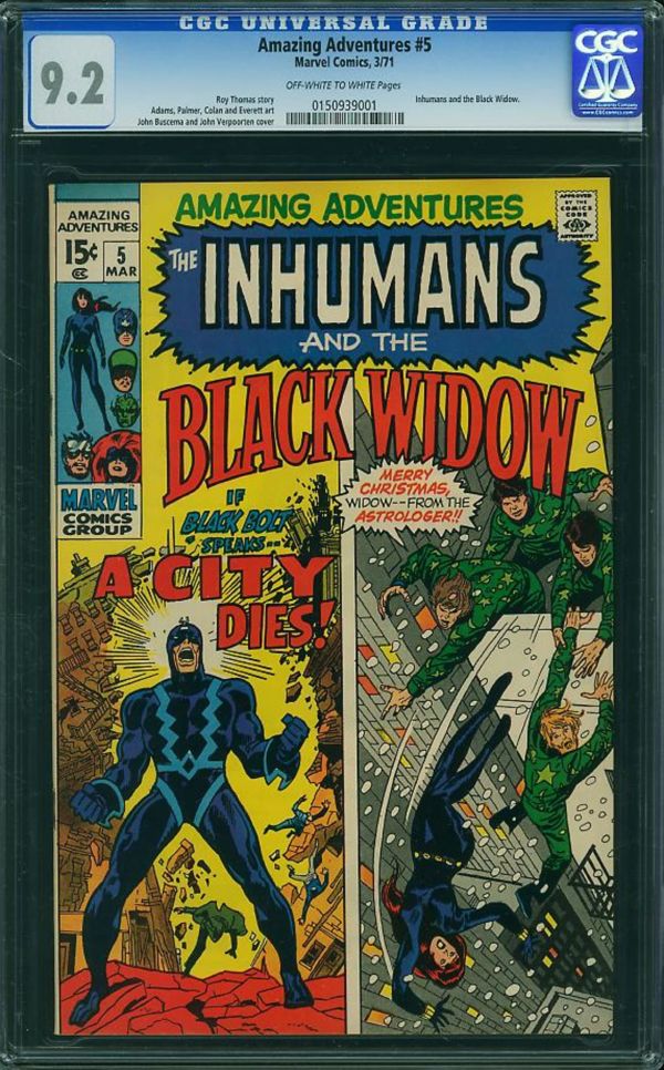 Image for Amazing Adventures #5 CGC 9.2