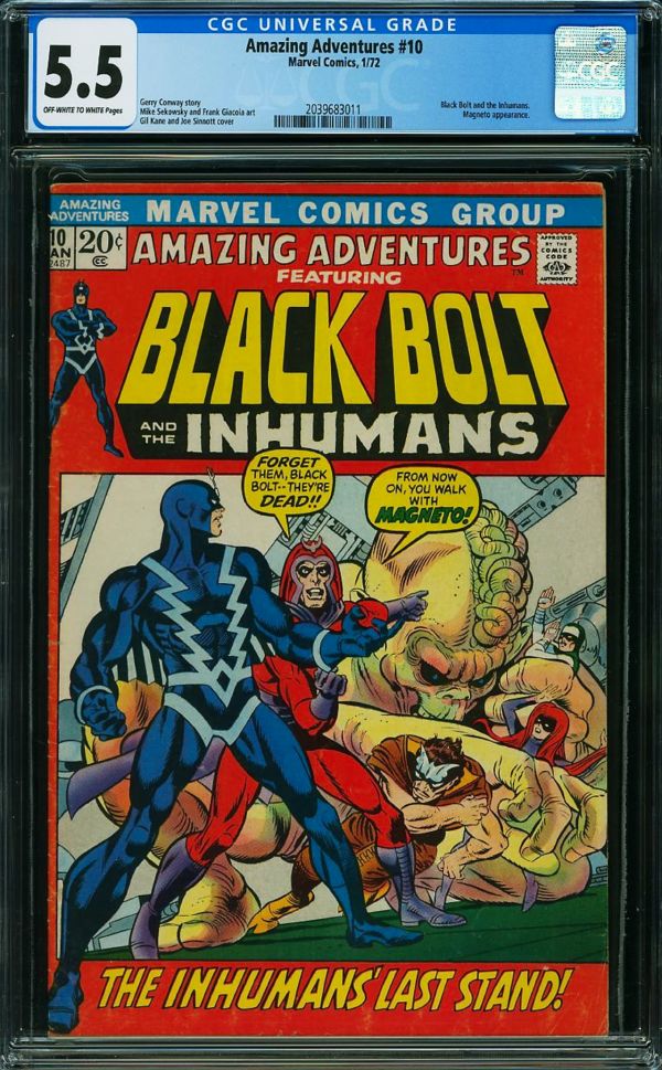 Image for Amazing Adventures #10 CGC 5.5