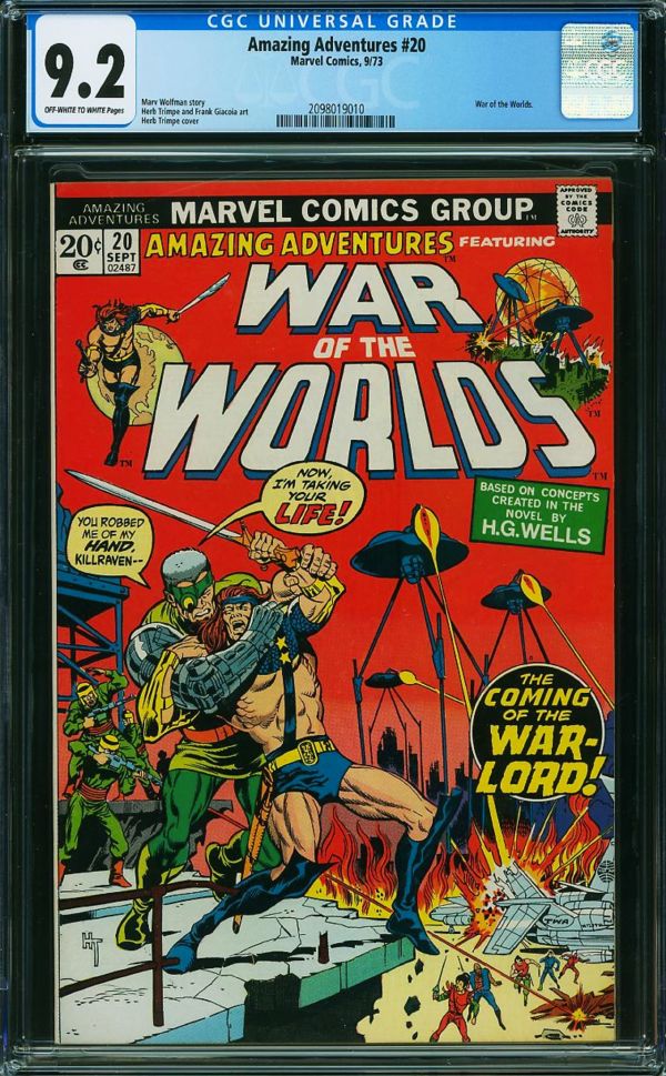 Image for Amazing Adventures #20 CGC 9.2
