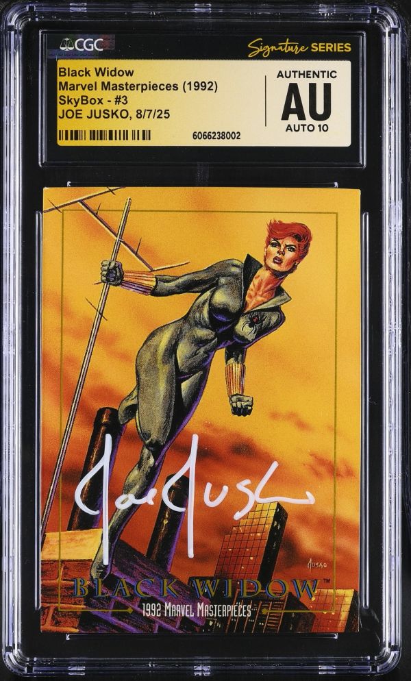 Image for Black Widow #3 Marvel Masterpieces CGC Authentic Signed by Joe Jusko