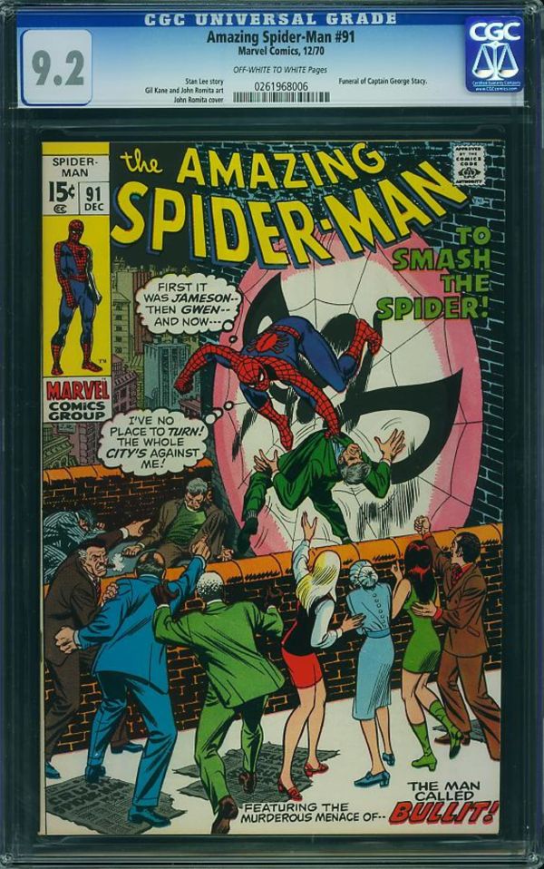 Image for Amazing Spider-Man #91 CGC 9.2