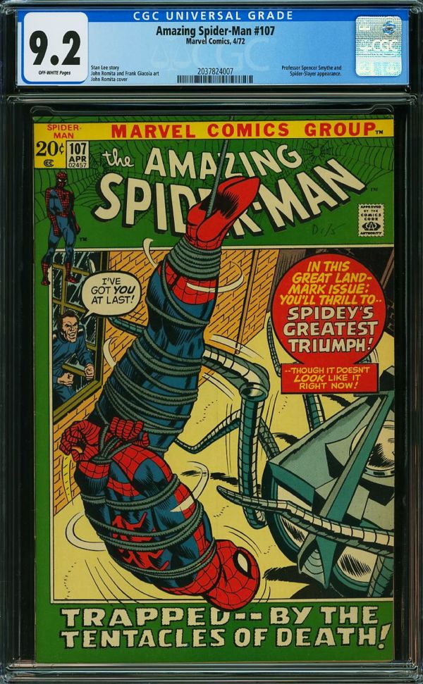 Image for Amazing Spider-Man #107  CGC 9.2
