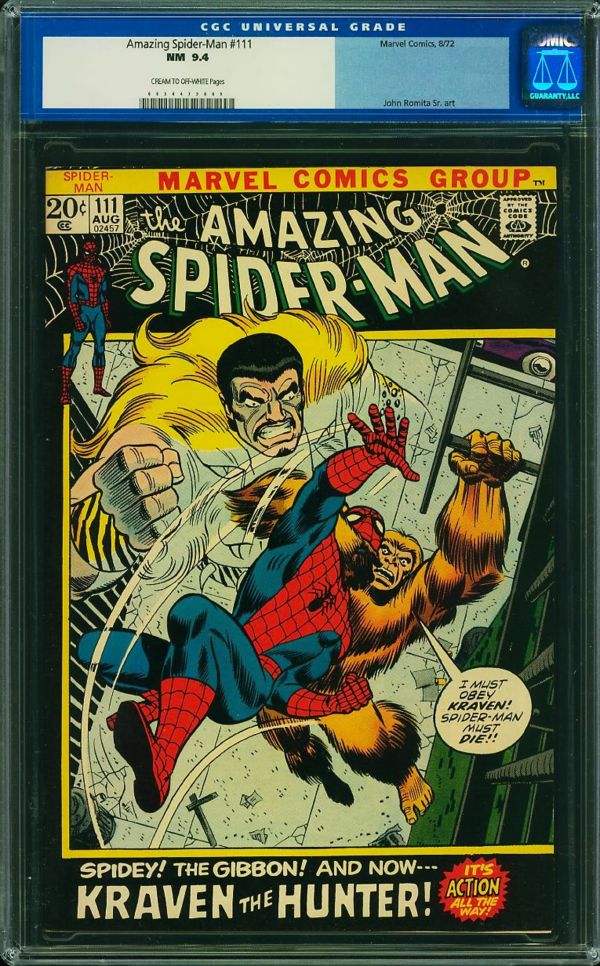 Image for Amazing Spider-Man #111 CGC 9.4