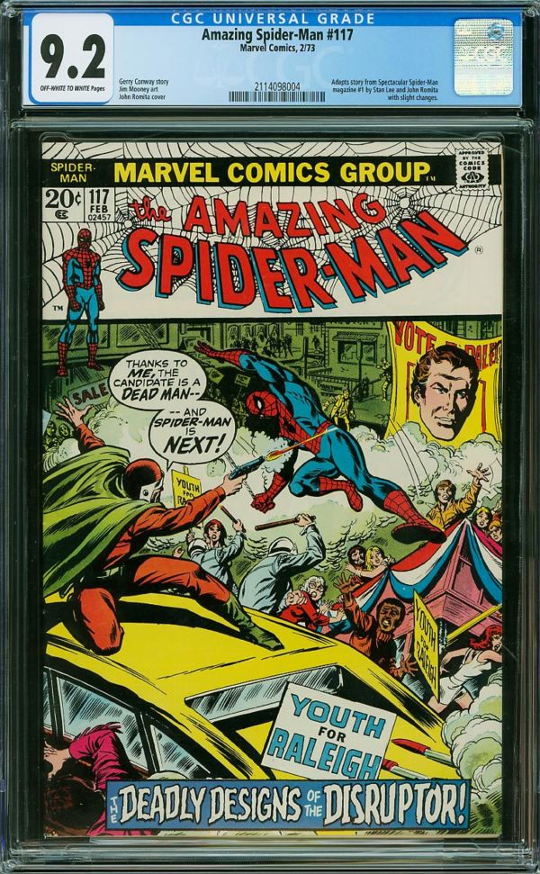 Image for Amazing Spider-Man #117 CGC 9.2