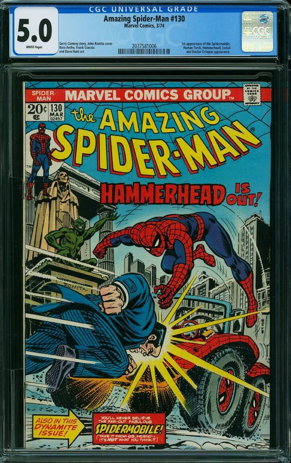 Image for Amazing Spider-Man #130 CGC 5.0