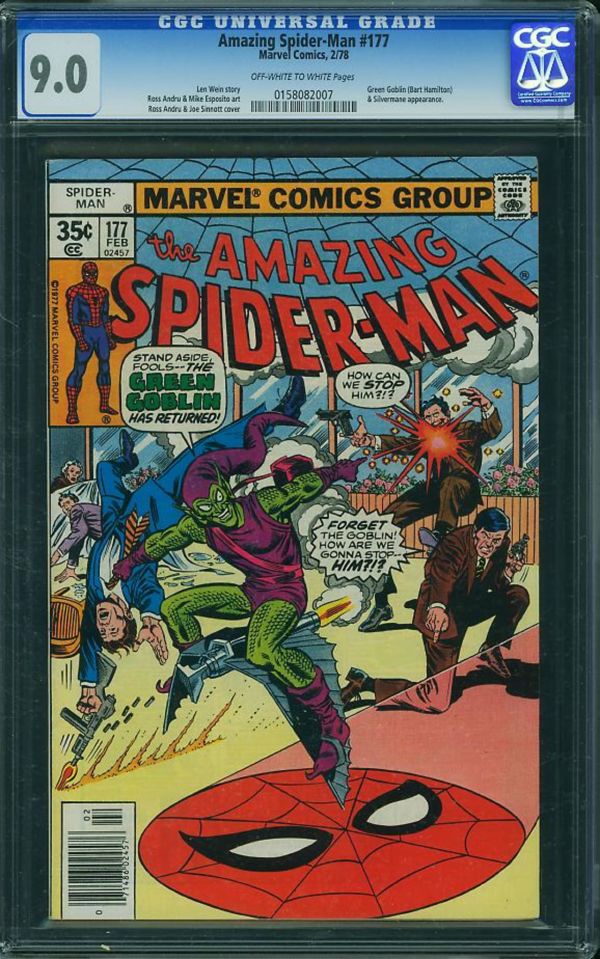 Image for Amazing Spider-Man #177 CGC 9.0