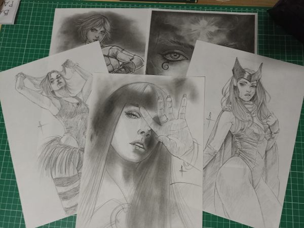 Image for Pack of five pencil sketches