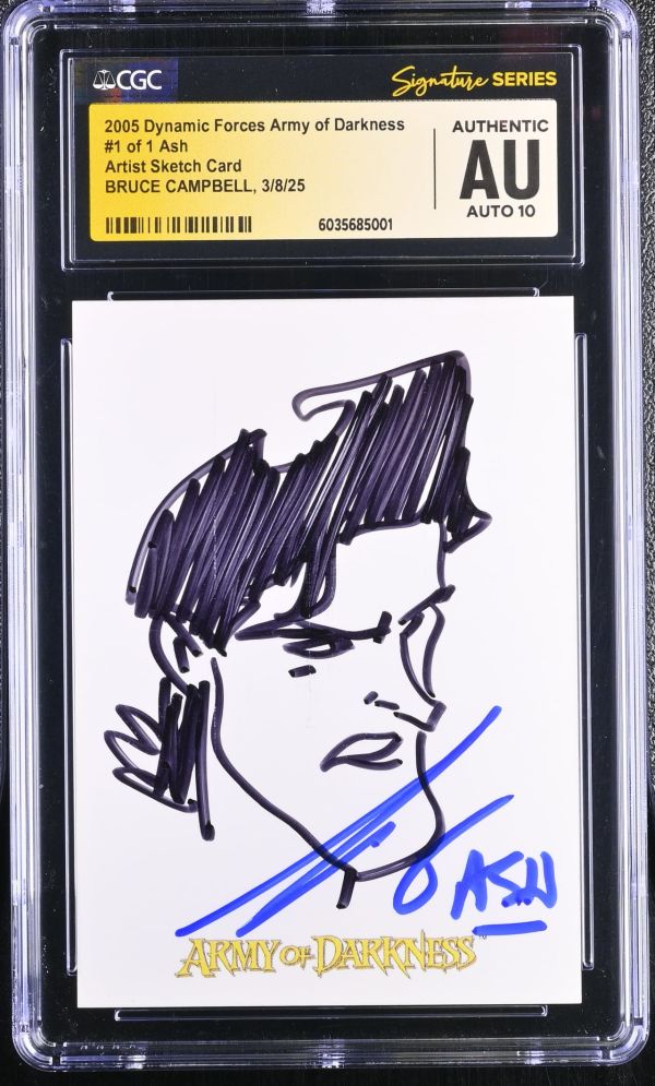 Image for Army of Darkness #1 Ash Artist Sketch Card Signed by Bruce Campbell