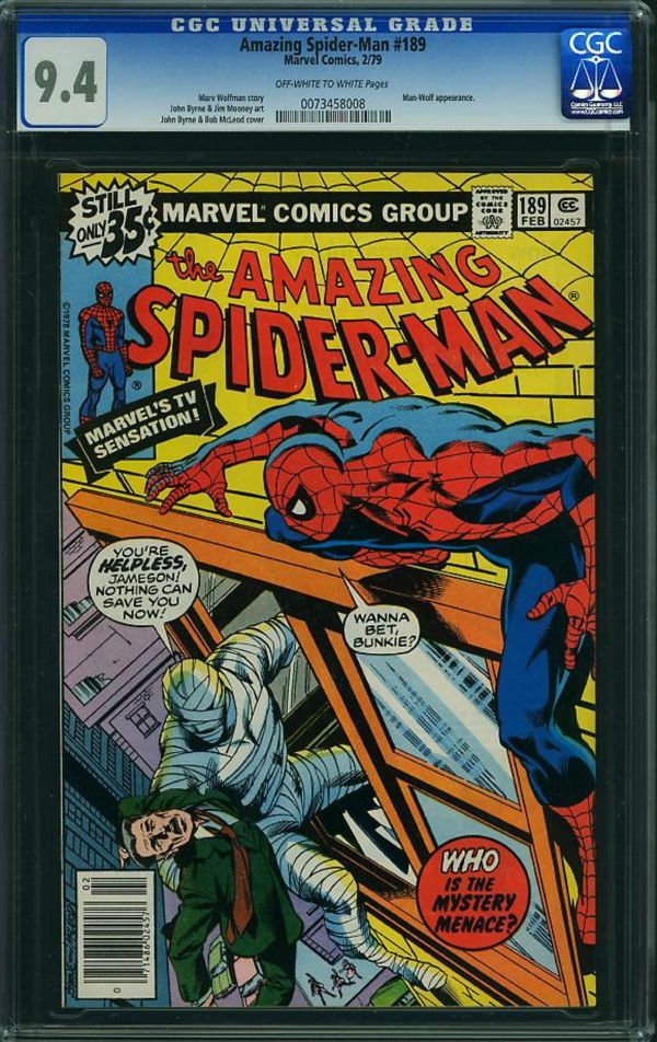 Image for Amazing Spider-Man #189 CGC 9.4