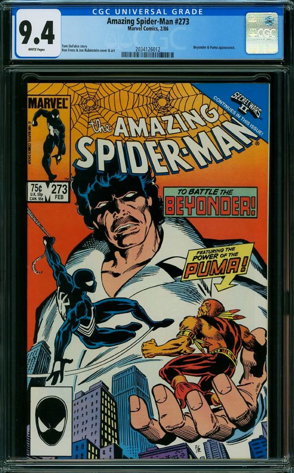 Image for Amazing Spider-Man #273 CGC 9.4