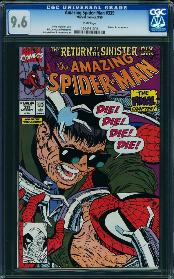 Image for Amazing Spider-Man #339 CGC 9.6