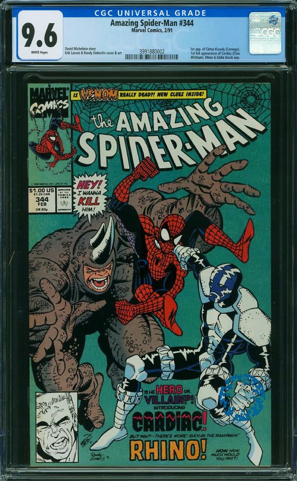 Image for Amazing Spider-Man #344 CGC 9.6