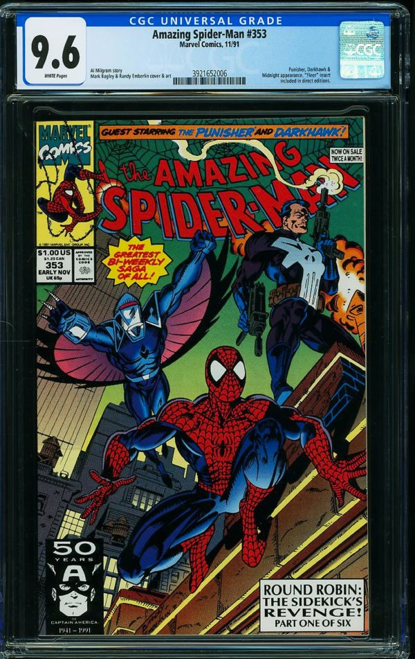 Image for Amazing Spider-Man #353 CGC 9.6