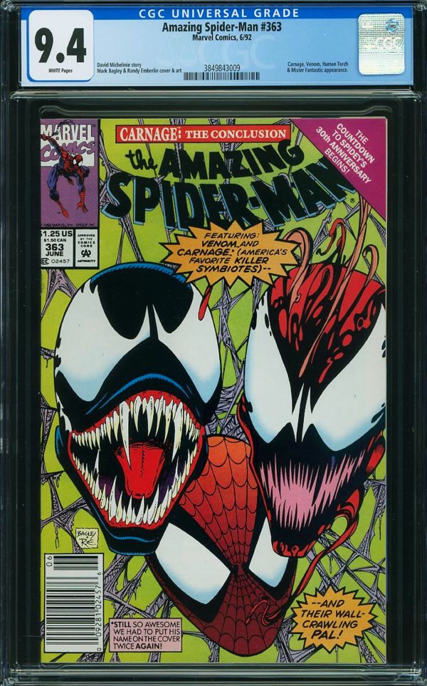 Image for Amazing Spider-Man #363 CGC 9.4
