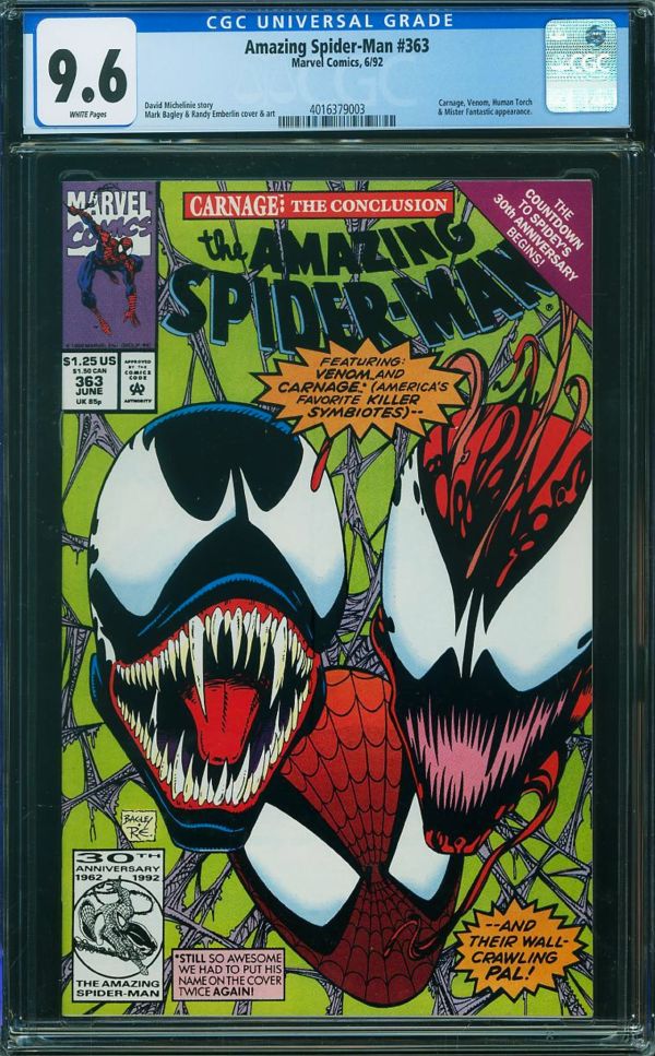 Image for Amazing Spider-Man #363 CGC 9.6
