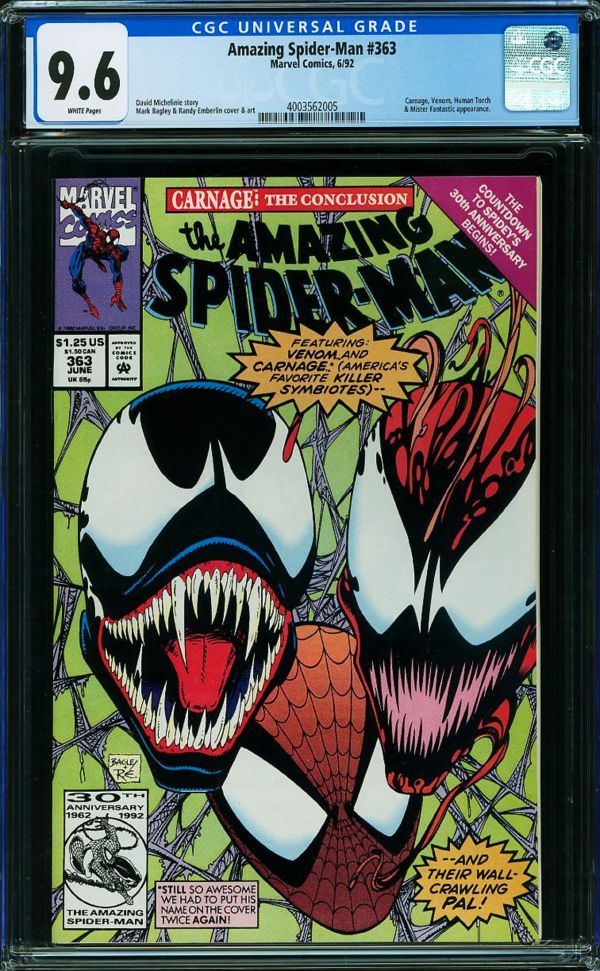 Image for Amazing Spider-Man #363 CGC 9.6