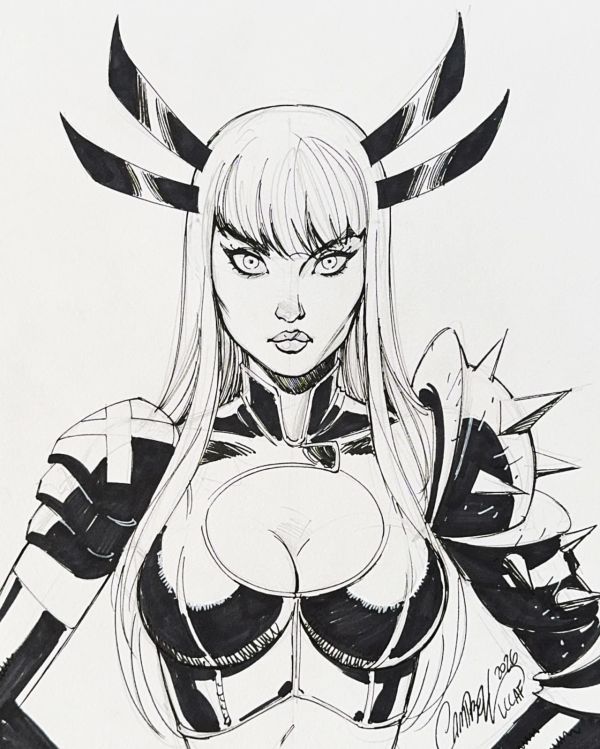 Image for Magik 8x10 Sketch and Inked by J. Scott Campbell