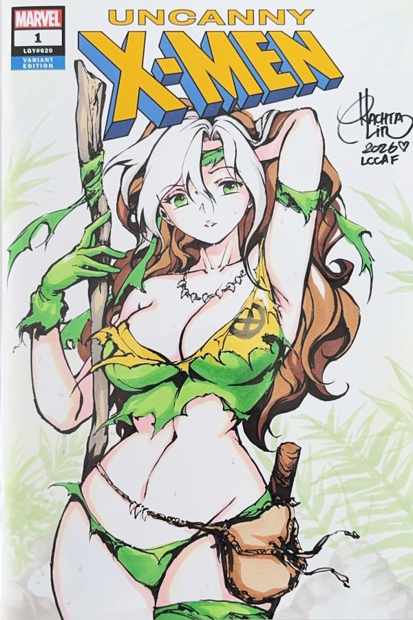 Image for Savage Rogue Sketch Cover on Uncanny X-Men #1 by Rachta Lin