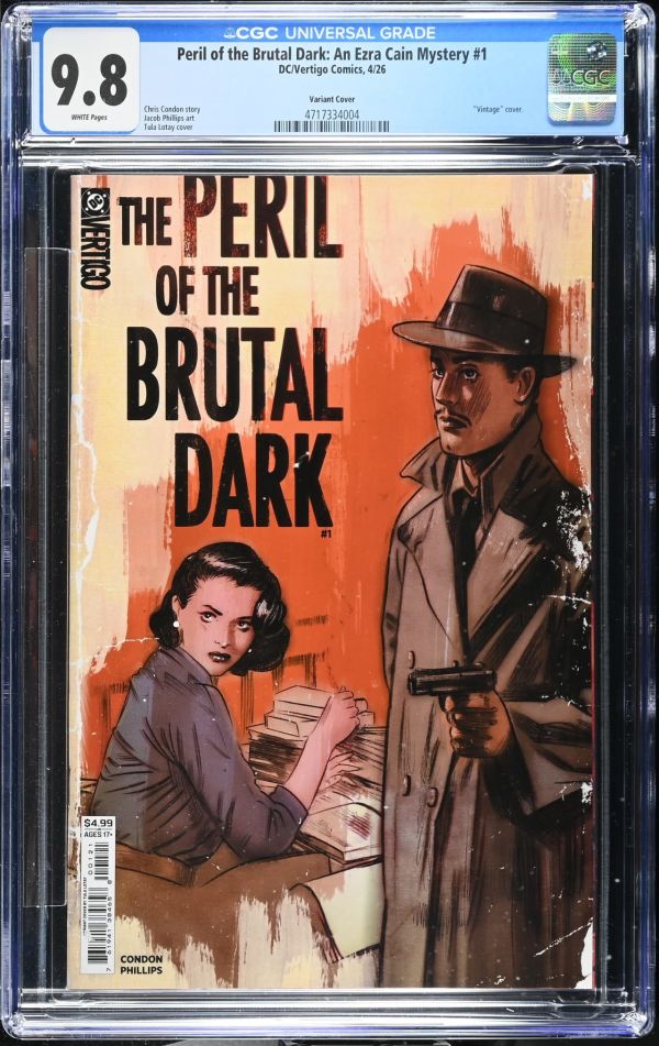 Image for Peril of the Brutal Dark: An Ezra Cain Mystery #1 CGC 9.8 Variant Cover
