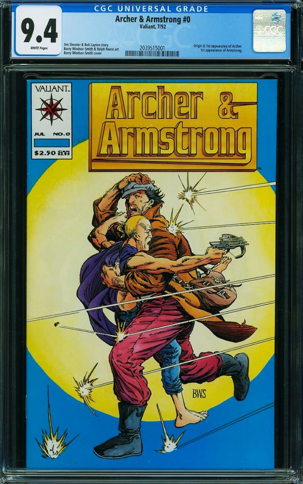Image for Archer & Armstrong #0  CGC 9.4