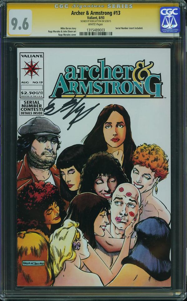Image for Archer & Armstrong #13 CGC 9.6 - SIGNED BY BOB LAYTON ON 5/30/15