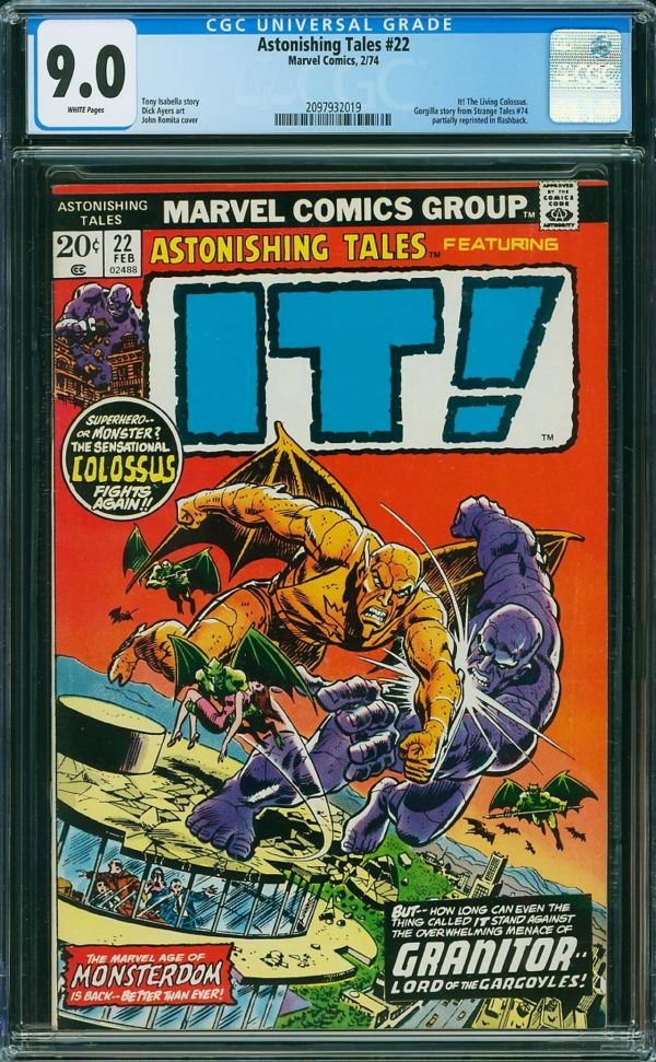 Image for Astonishing Tales #22 CGC 9.0